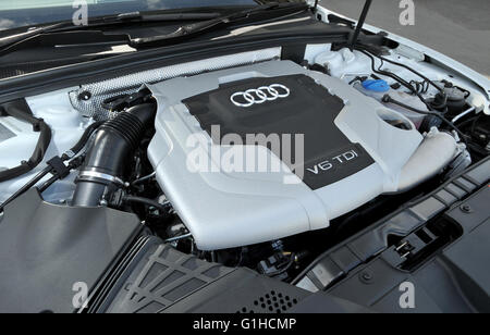 2009 Audi A5 Cabriolet V6 TDi moteur diesel Banque D'Images
