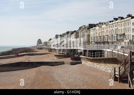 Bouteille Alley, mer et Marine court, Hastings, East Sussex, UK Banque D'Images