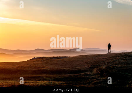 Lever du soleil à l'aube Rosbeg Irlande Donegal County Banque D'Images