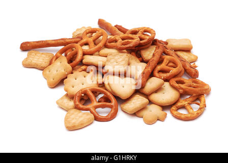 Mélange de biscuits isolated Banque D'Images