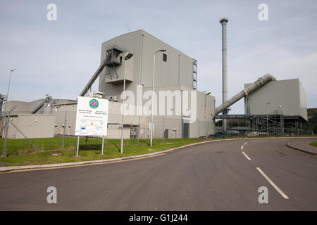 L'ouest de l'énergie bois usine de Port Talbot, Pays de Galles. Banque D'Images