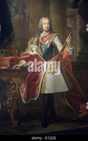 Martin van Meytens le jeune (1695-1770), portrait de l'état de François Ier, empereur romain germanique (1708-1765), milieu du xviiie s. Banque D'Images
