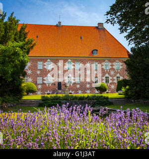 Image de l'english jardins de Krapperup château en Suède. Banque D'Images