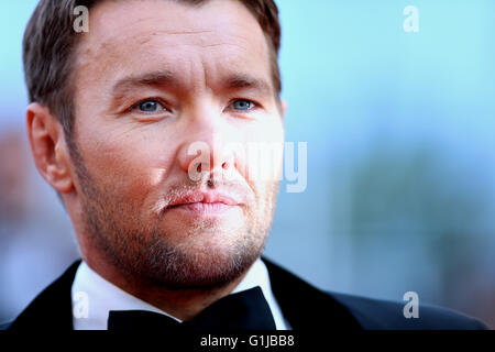 (160516) -- Cannes, le 16 mai 2016 (Xinhua) -- Joel Edgerton acteur pose sur le tapis rouge lors de son arrivée pour la projection du film 'aimer' en compétition au 69e Festival du Film de Cannes, France, le 16 mai 2016. (Xinhua/Jin Yu) Banque D'Images