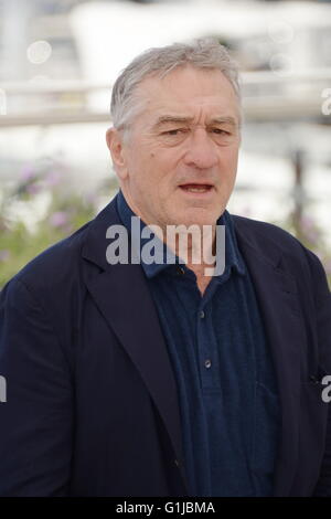 Cannes, France. Le 11 mai, 2016. CANNES, FRANCE - 16 MAI : Robert De Niro assister à la "mains de Pierre' Photocall à l'assemblée annuelle 69e Festival du Film de Cannes au Palais des Festivals le 16 mai 2016 à Cannes, France. © Frédéric Injimbert/ZUMA/Alamy Fil Live News Banque D'Images