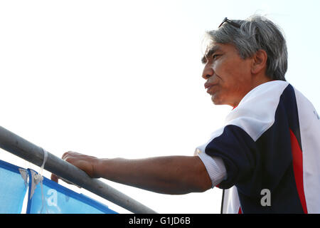 La ville de Yokohama, Kanagawa, Japon. 14 mai, 2016. Fumio Usui : triathlon ITU World de Yokohama de Paratriathlon, événement dans la ville de Yokohama, Kanagawa, Japon . © Ito Shingo/AFLO SPORT/Alamy Live News Banque D'Images