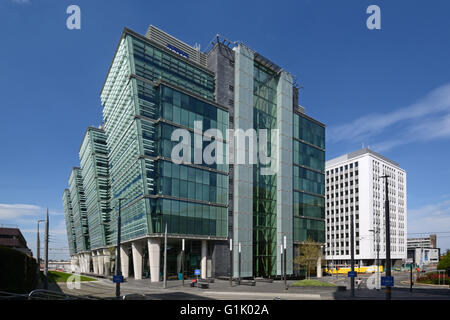 Une colline de neige, Birmingham, Angleterre, Banque D'Images