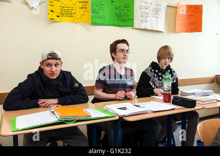 Classe d'école, dans la classe Banque D'Images