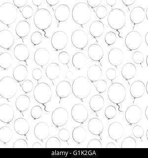 Motif de fond les ballons Seamles Vector Illustration Illustration de Vecteur