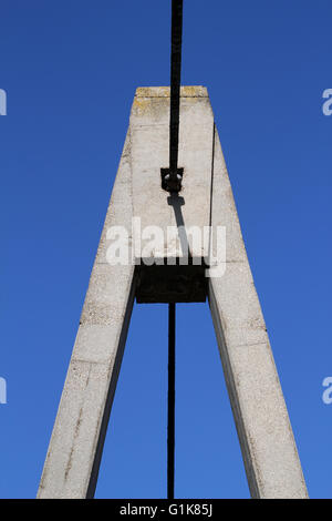 Détail du pont de pylône en béton Banque D'Images