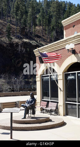 Statue à Deadwood dans le Dakota du Sud USA Banque D'Images