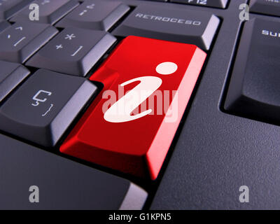 Photo d'un clavier avec des symboles de nice. Banque D'Images