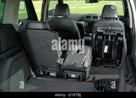 Skoda Yeti 2009 off road soft terrain 4x4 Sièges arrière rabattables Banque D'Images