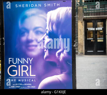 Funny Girl Savoy Theatre Sheridan Smith poster GV Banque D'Images