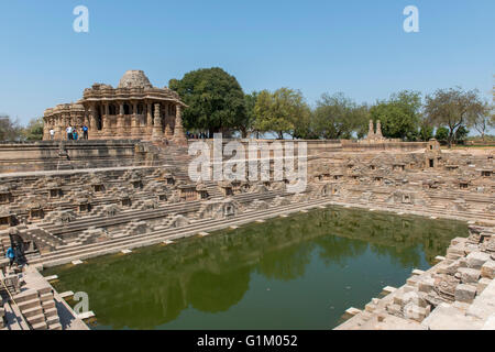 Temple du Soleil de Modhera Banque D'Images