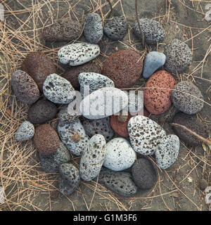 Close up of rocks on beach Banque D'Images