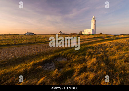 Le phare de Hurst dans le Hampshire. Banque D'Images