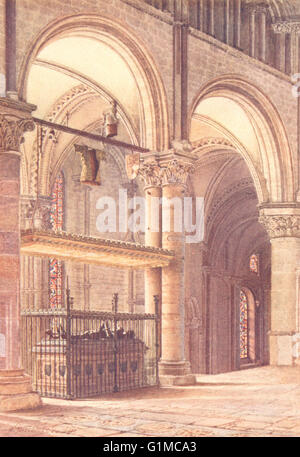 KENT : Edward tombe du Prince Noir en chapelle de la Trinité, la cathédrale de Canterbury, 1907 Banque D'Images