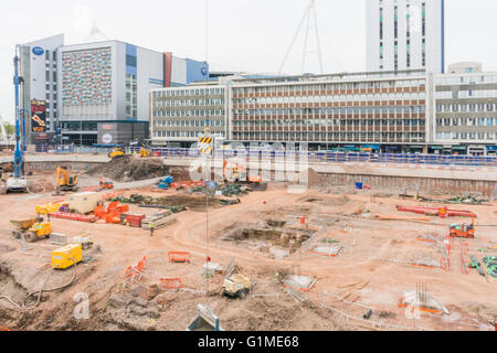 Les fondations du siège social de BBC Cymru/Wales sont en construction PHILLIP ROBERTS Banque D'Images