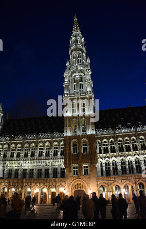 L'hôtel de ville de Bruxelles, Belgique dans la grand place Banque D'Images