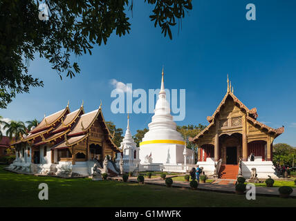 Temple Wat Phra Sing de Chiang Mai Thaïlande Banque D'Images