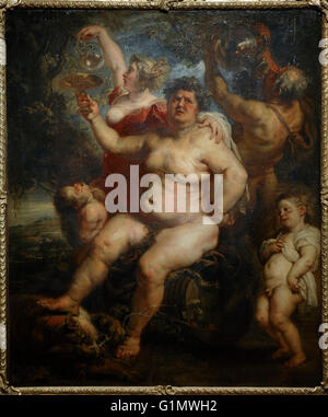 Peter Paul Rubens (1577-1640). Peintre baroque flamand. Bacchus, 1638-40. Huile sur toile. Le Musée de l'Ermitage. Saint Petersburg. La Russie. Banque D'Images