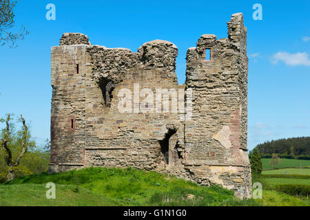 Hopton Castle, South Shropshire, England, UK. Banque D'Images