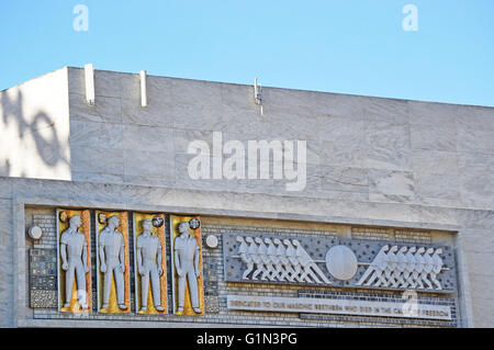 San Francisco : la SF (Grand Auditorium maçonnique Masonic Auditorium), construit par Albert Rouleau, temple pour le lieu de la réunion des maçons de Californie Banque D'Images