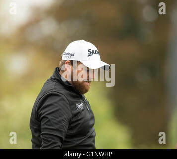 17.05.2016. Le K Club, Straffan, France. Dubai Duty Free Irish Open Golf Championship la pratique. Shane Lowry à s'entraîner. Banque D'Images