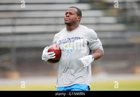 San Diego, CA, USA. 16 mai, 2016. SAN DIEGO, CA - 16 MAI 2016 - | San Diego Chargers Branden Oliver travaille au cours d'une pratique de printemps. © K.C. Alfred/San Diego Union-Tribune/ZUMA/Alamy Fil Live News Banque D'Images