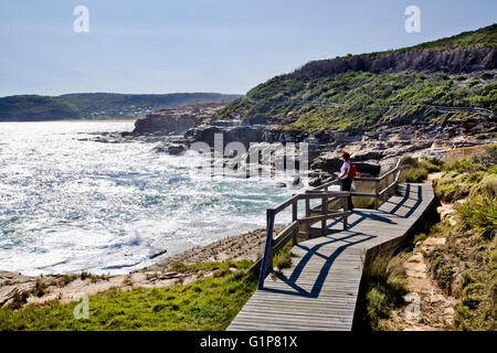 L'Australie, Nouvelle Galles du Sud, Côte Centrale, Bouddi National Park, vue de Bouddi promenade côtière entre le mastic et Bullimah Beach Banque D'Images