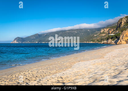 Belle plage de près de Setubal Portugal Lisbonne Banque D'Images