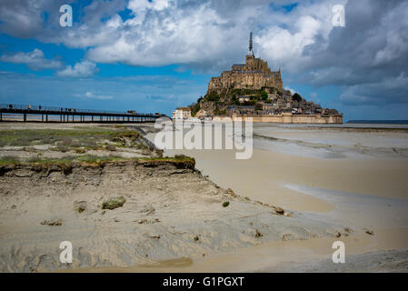 Mont Saint Michel, Normandie, France Banque D'Images