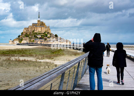 Mont Saint Michel, Normandie, France Banque D'Images