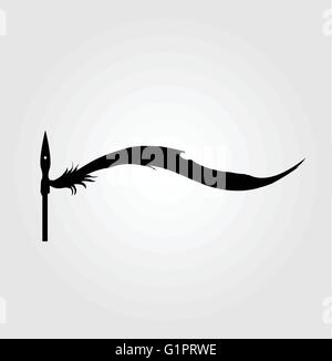 Vector symbole de la prêle lance. Illustration de Vecteur