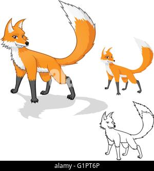 Fox haute qualité Personnage Vector Illustration Illustration de Vecteur