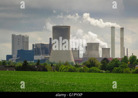 Lignite (centrale électrique au lignite), près de Cologne, NRW, Allemagne. Banque D'Images