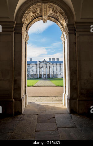 Grâce à une voûte à Old Royal Naval College de Greenwich, Londres Banque D'Images