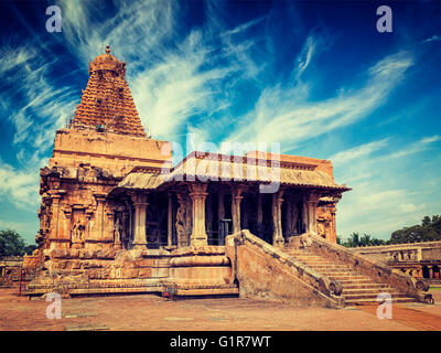 Temple de Tanjore, Brihadishwara Banque D'Images