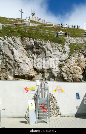 Le Mont Pilatus, Suisse - 23 août 2006 : l'ascension du sommet du Mont Pilatus sur les alpes de la Suisse centrale Banque D'Images