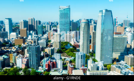 Tokyo, Japon - 13 mai 2016 : l'ensemble de la ville de Tokyo viw dans l'été Banque D'Images