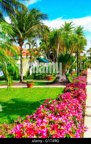 Les appartements du chalet Gasparilla Inn & Club, Boca Grande, sur Gasparilla Island, Floride Banque D'Images