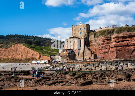 Château de Sidmouth, l'est du Devon, Angleterre, Royaume-Uni Banque D'Images