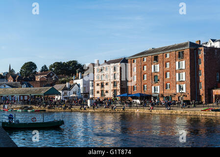 Exeter, Devon, quai historique, Angleterre, Royaume-Uni Banque D'Images