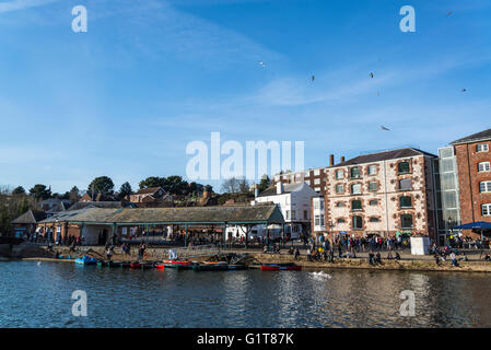 Exeter, Devon, quai historique, Angleterre, Royaume-Uni Banque D'Images