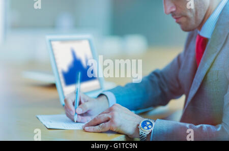 Businessman in conference room Banque D'Images