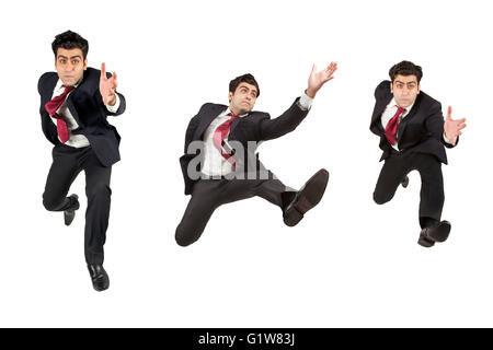 Man jumping running in various angles Banque D'Images