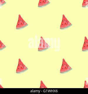 Modèle de couleur naturel transparent rouge mûre pastèque Illustration de Vecteur