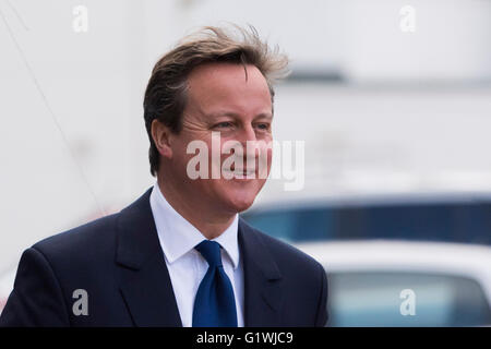 David Cameron, Premier Ministre du Royaume-Uni et chef du parti conservateur. Banque D'Images