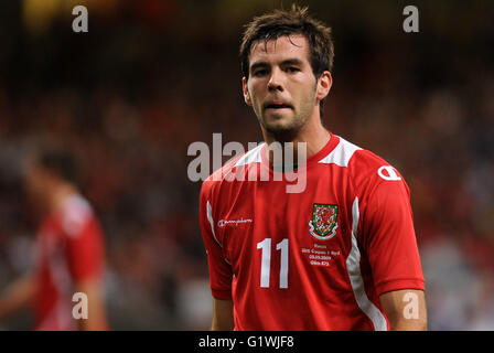 Joe Ledley Pays de Galles de football. Banque D'Images